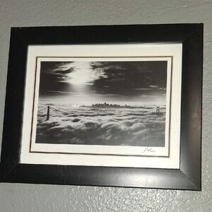 Black and White Cityscape Framed Art